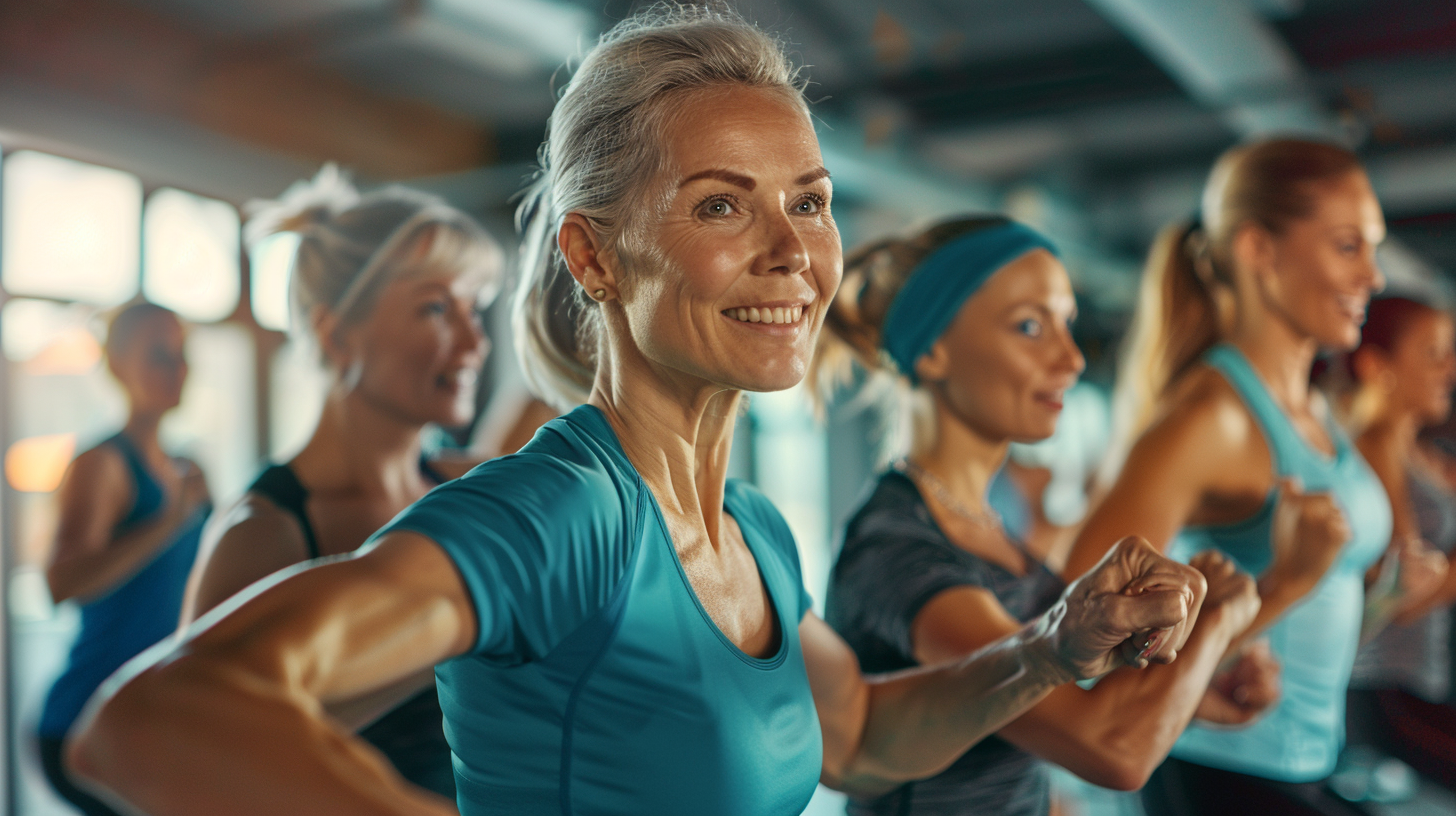 Люди різного віку спільно займаються функціональними тренуваннями